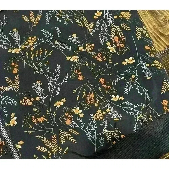 Philosophy Floral Bomber Jacket Sz Medium - Picture 7 of 10